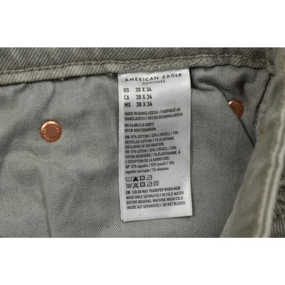 American Eagle Outfitters Men's Slim Straight Jeans EasyFlex Size 38x34 - Picture 2 of 8